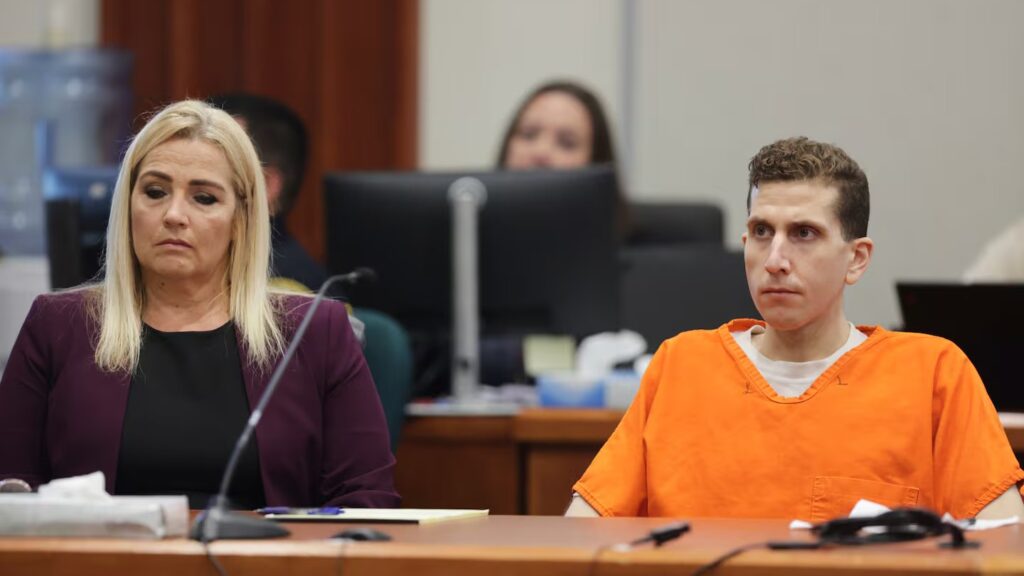 Bryan Kohberger listens to victim statements at Ada County Courthouse sentencing hearing for Idaho student murders.