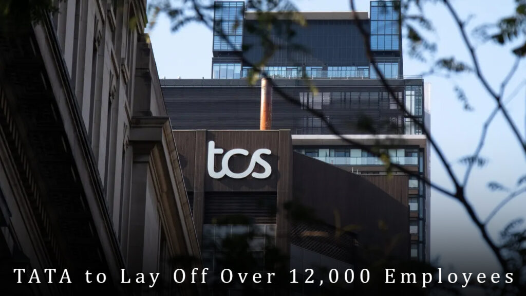 TCS CEO K Krithivasan discussing 2025 layoffs in interview" | "Global tech layoffs comparison infographic 2025