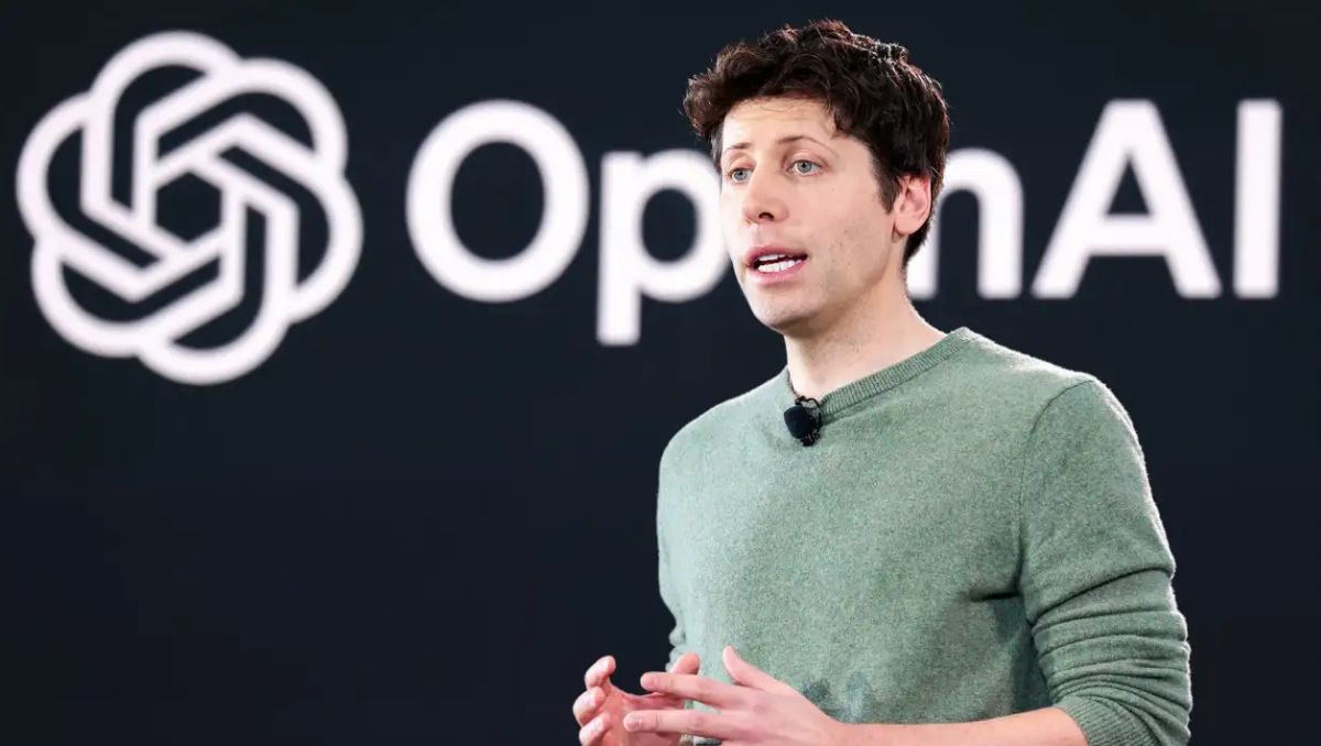 OpenAI CEO Sam Altman introduces GPT-5 during launch event, August 2025.